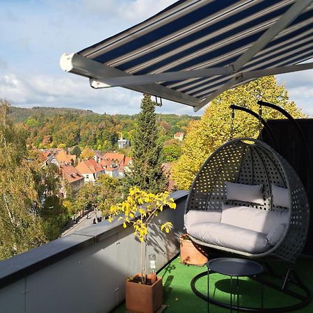 Das Kleine Penthouse Mit Kamin Bad Sachsa Esterno foto